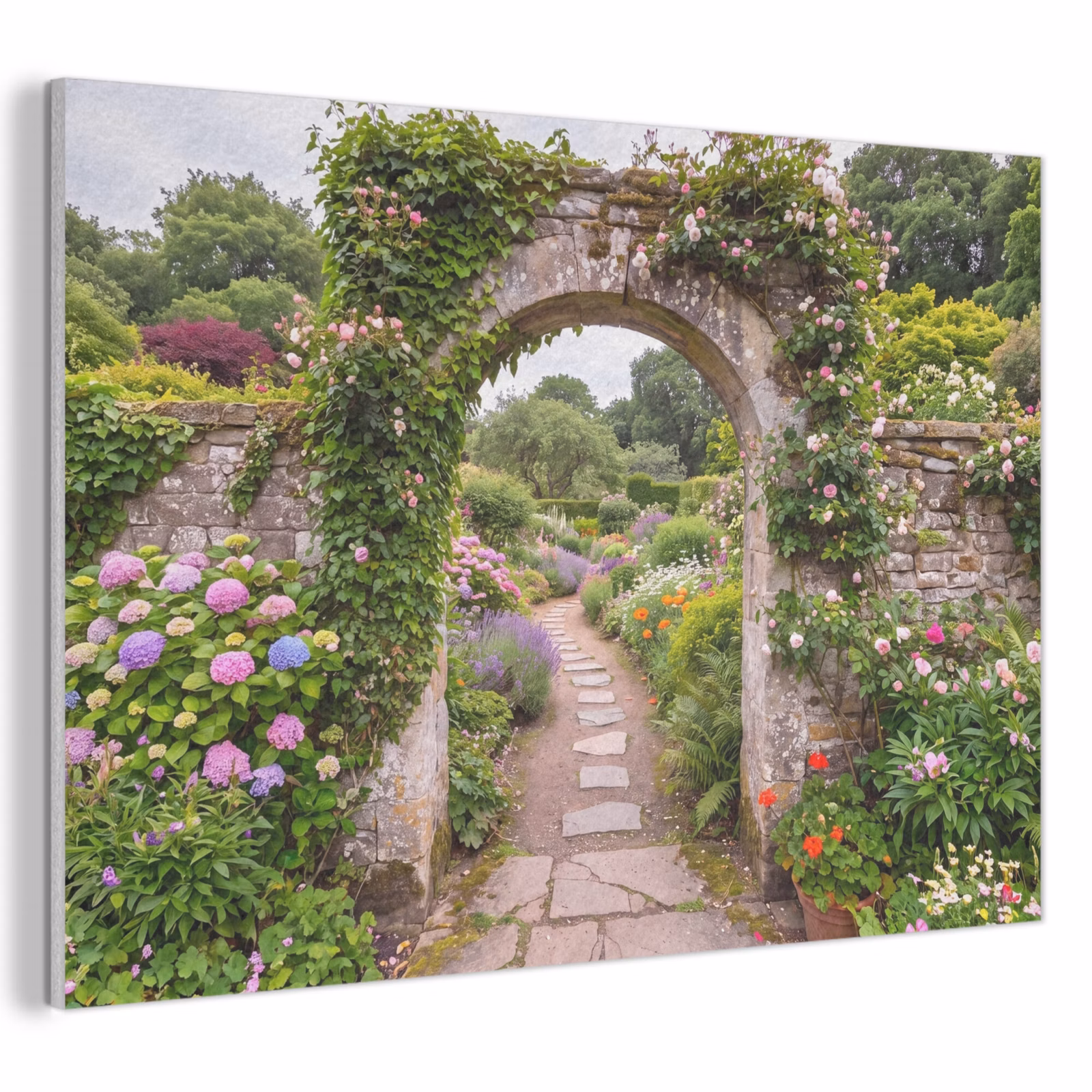 Akustikbild - Garten – Blumen – Weg — 1