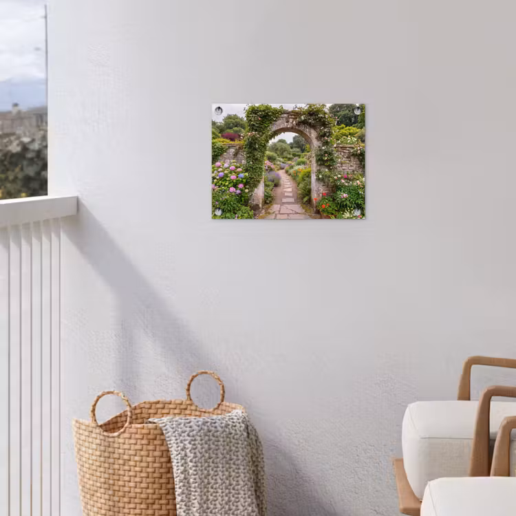 Gartenposter - Garten – Blumen – Weg — 5