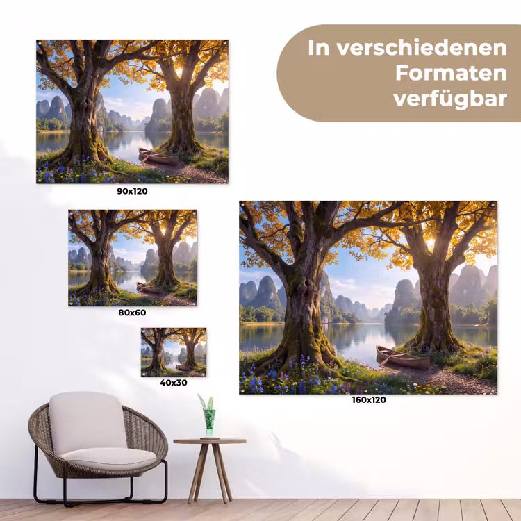 Gartenposter - Natur – See – Berge — 6