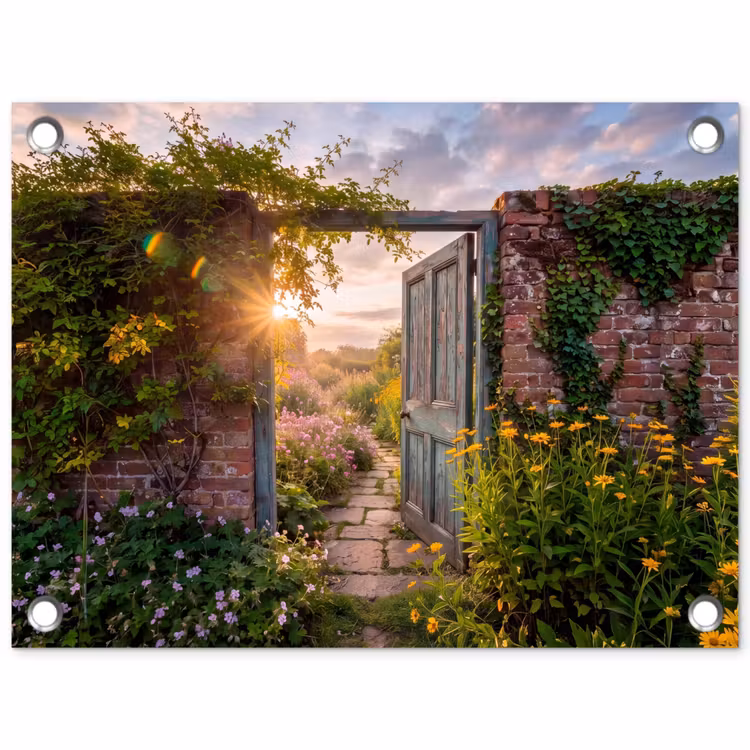 Gartenposter - Tür – Garten – Natur — 1