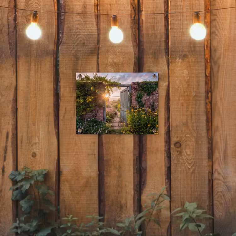 Gartenposter - Tür – Garten – Natur — 2