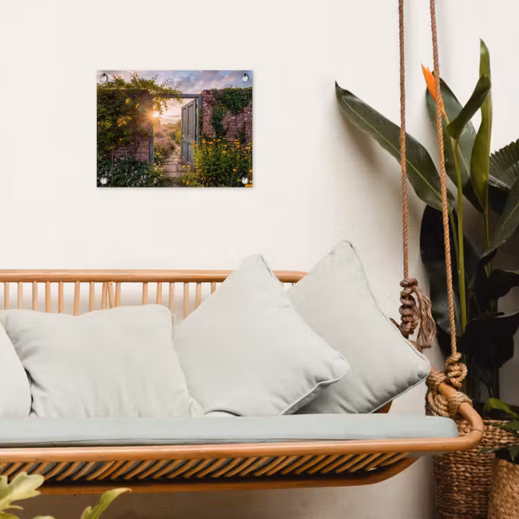 Gartenposter - Tür – Garten – Natur — 4