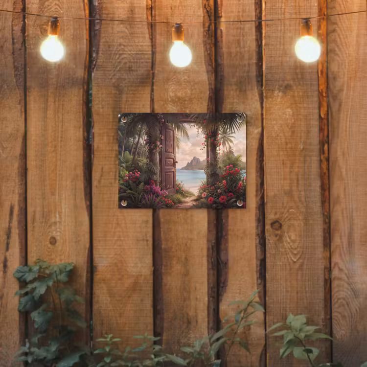 Gartenposter - Tür – Strand – Natur — 2