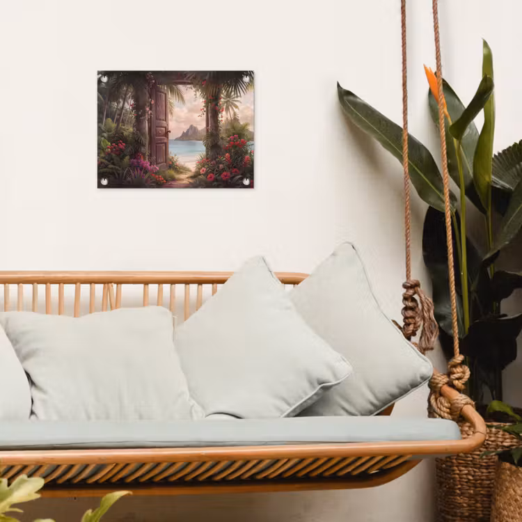 Gartenposter - Tür – Strand – Natur — 4