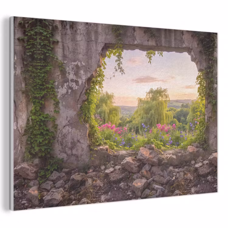 Akustikbild - Mauer – Natur – Blumen — 1