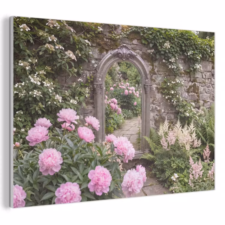 Akustikbild - Spiegel – Garten – Blumen — 1