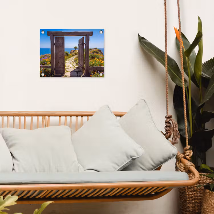 Gartenposter - Tor – Weg – Meer — 4