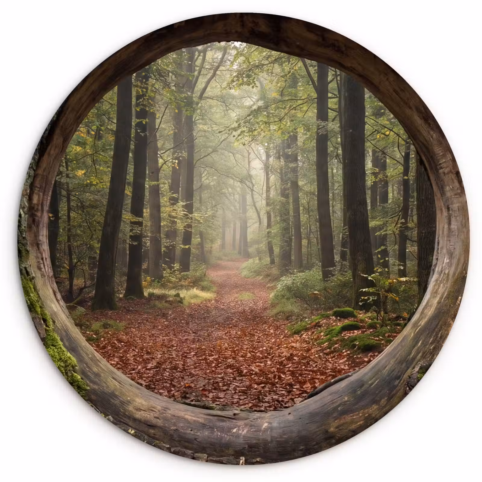 Glasbild Rund - Baum – Wald – Natur — 1