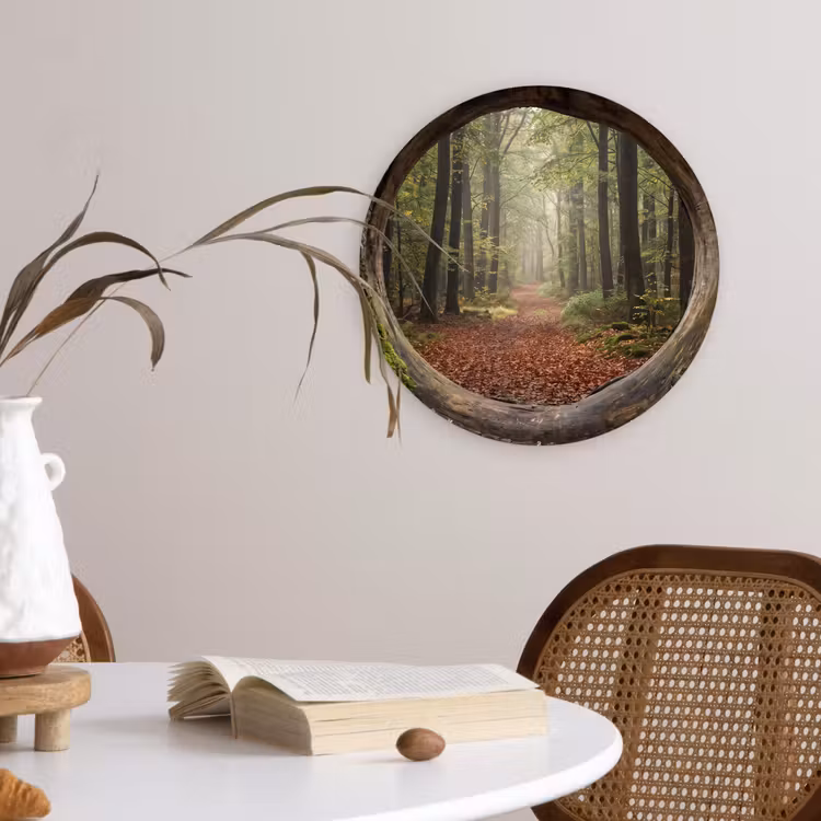 Glasbild Rund - Baum – Wald – Natur — 4