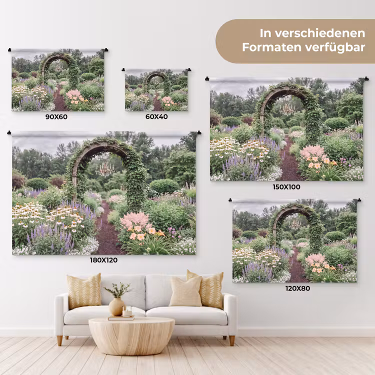 Wandteppich - Bogen – Garten – Natur — 8