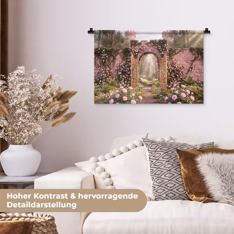 Wandteppich - Tor – Blumen – Märchen — 6