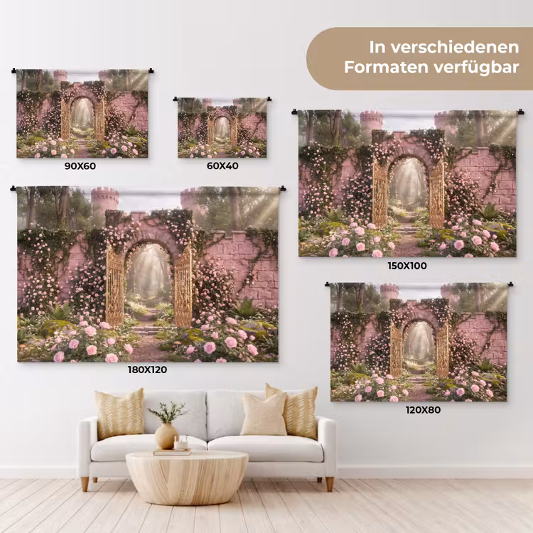Wandteppich - Tor – Blumen – Märchen — 8