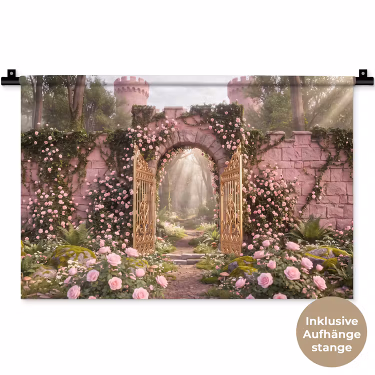 Wandteppich - Tor – Blumen – Märchen — 9