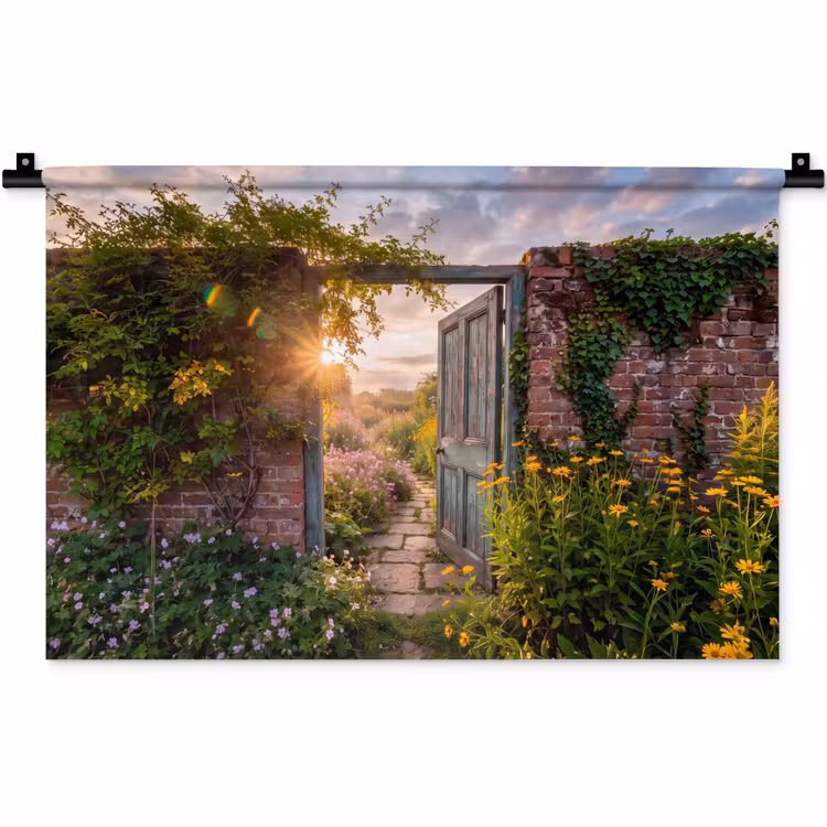 Wandteppich - Tür – Garten – Natur — 1