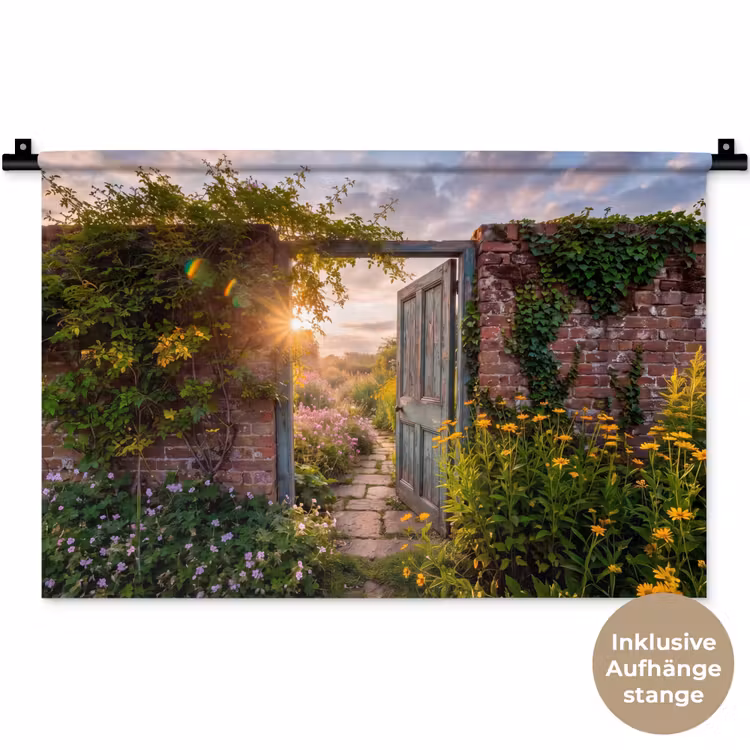 Wandteppich - Tür – Garten – Natur — 9