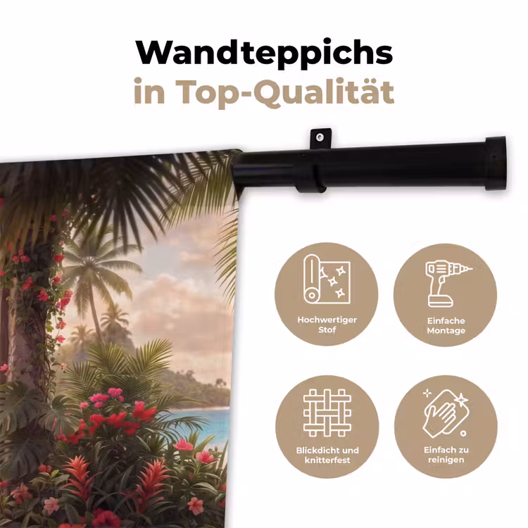 Wandteppich - Tür – Strand – Natur — 7