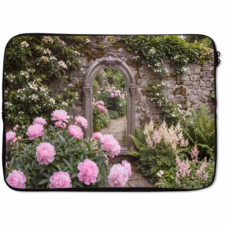 Laptop hülle - Spiegel – Garten – Blumen — 1