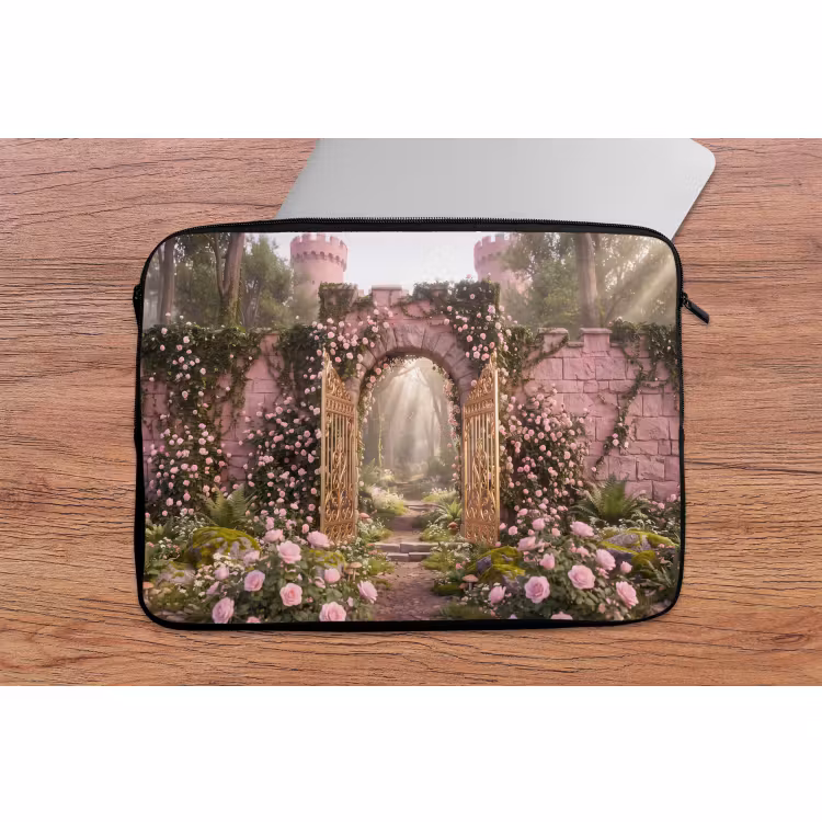 Laptop hülle - Tor – Blumen – Märchen — 2