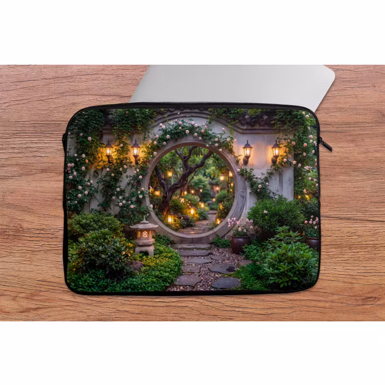 Laptop hülle - Tor – Garten – Beleuchtung — 2
