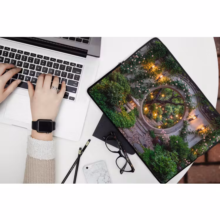 Laptop hülle - Tor – Garten – Beleuchtung — 3