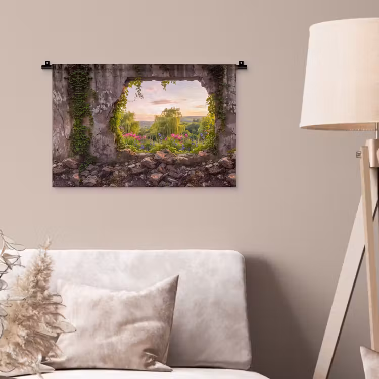 Wandteppich - Mauer – Natur – Blumen — 2
