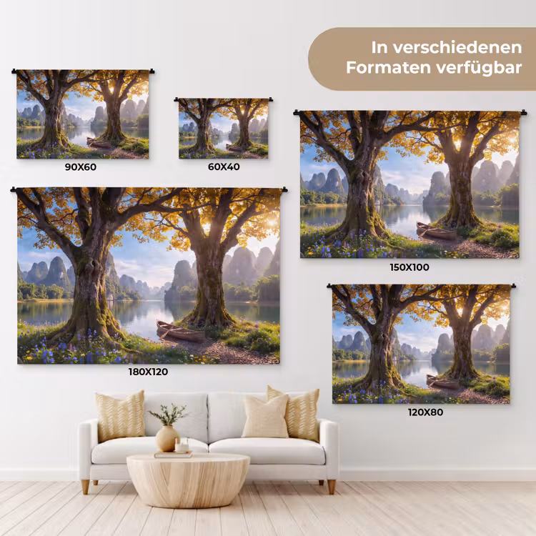 Wandteppich - Natur – See – Berge — 8