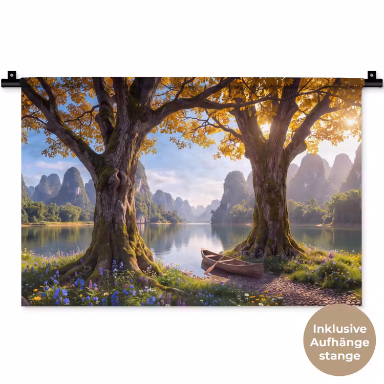 Wandteppich - Natur – See – Berge — 9