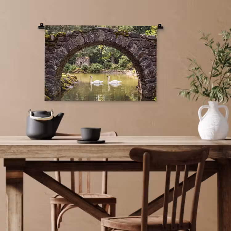 Wandteppich - Vogel – Wasser – Natur — 3