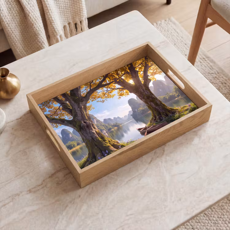 Tablett - Natur – See – Berge — 2