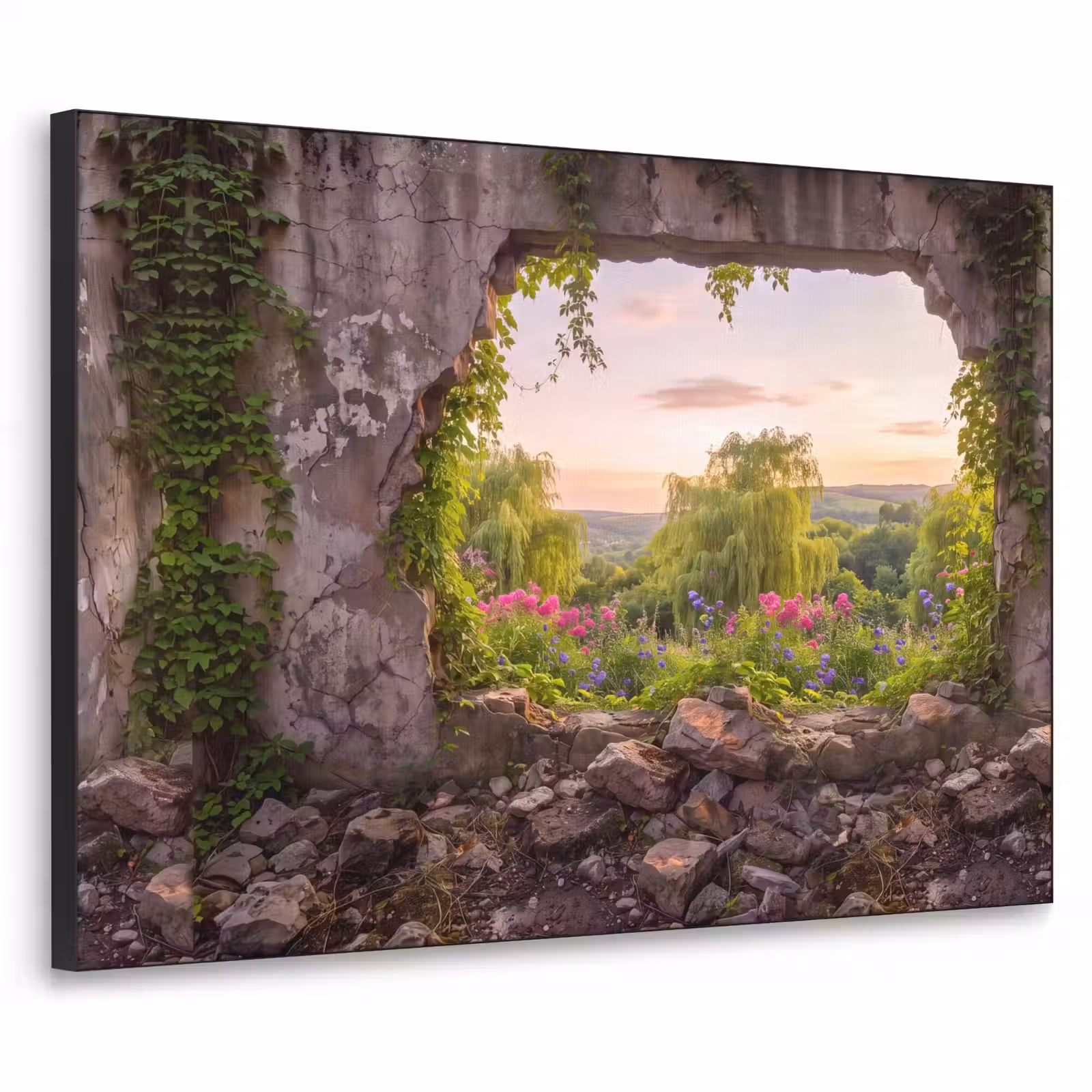 Art Frame - Mauer – Natur – Blumen — 1