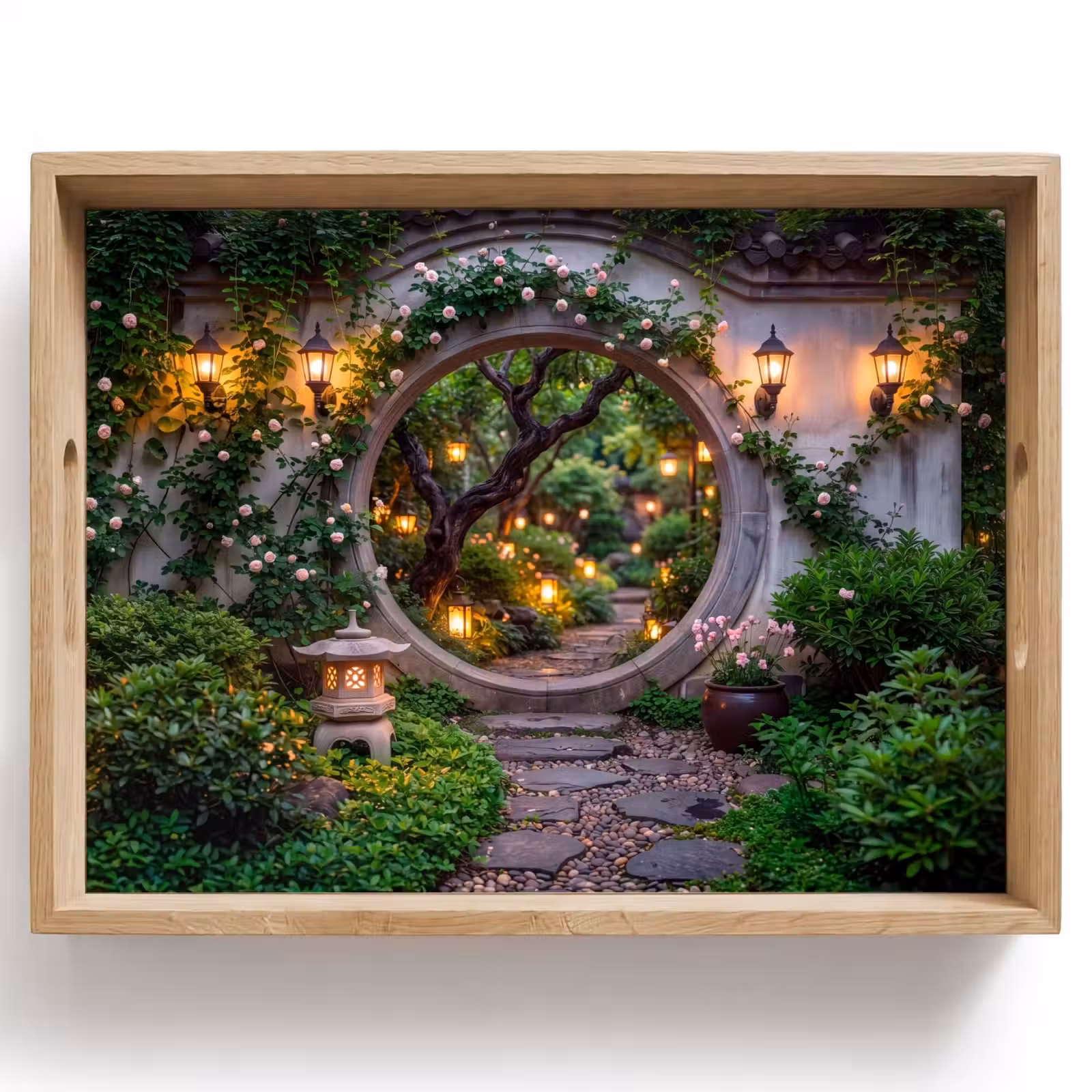 Tablett - Tor – Garten – Beleuchtung — 1