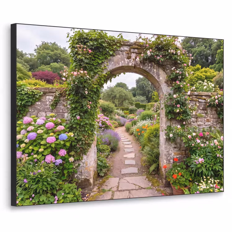 Art Frame - Garten – Blumen – Weg — 1