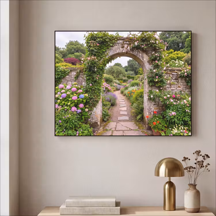 Art Frame - Garten – Blumen – Weg — 4