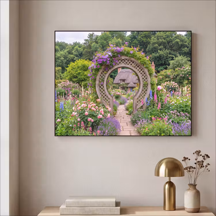 Art Frame - Garten – Bogen – Blumen — 4