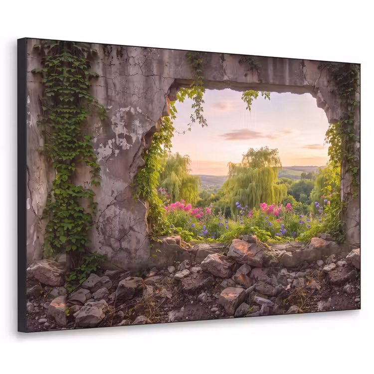 Art Frame - Mauer – Natur – Blumen — 1