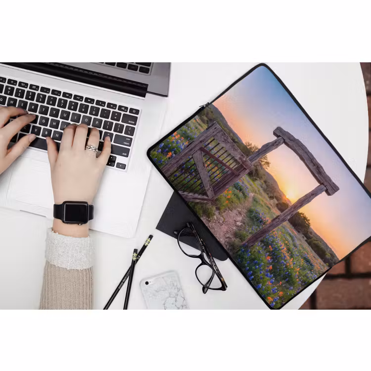 Laptop hülle - Tor – Blumen – Natur — 3