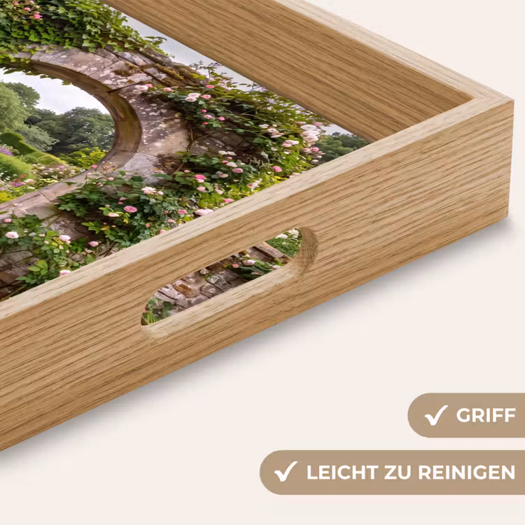 Tablett - Garten – Blumen – Weg — 5