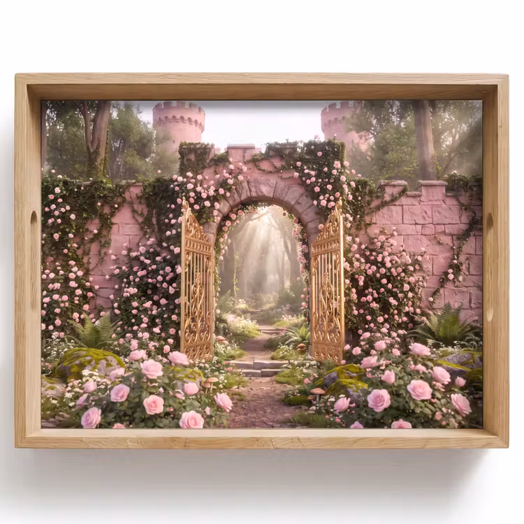 Tablett - Tor – Blumen – Märchen — 1