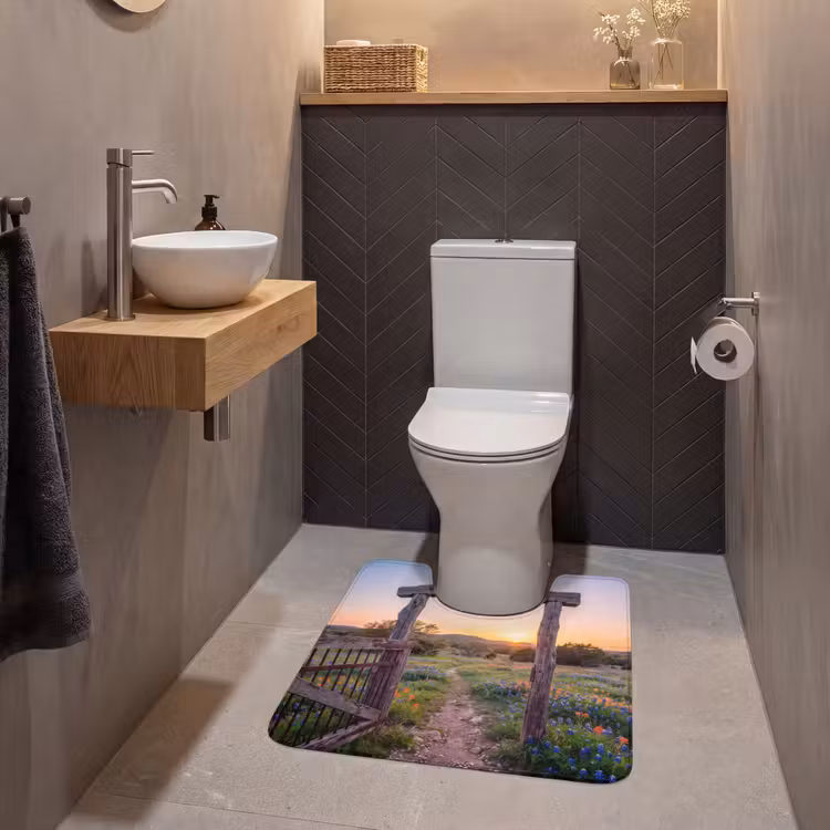WC Vorleger - Tor – Blumen – Natur — 2