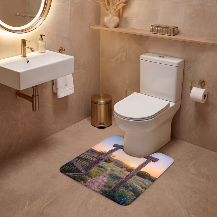 WC Vorleger - Tor – Blumen – Natur — 4