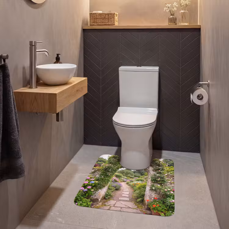 WC Vorleger - Garten – Blumen – Weg — 2