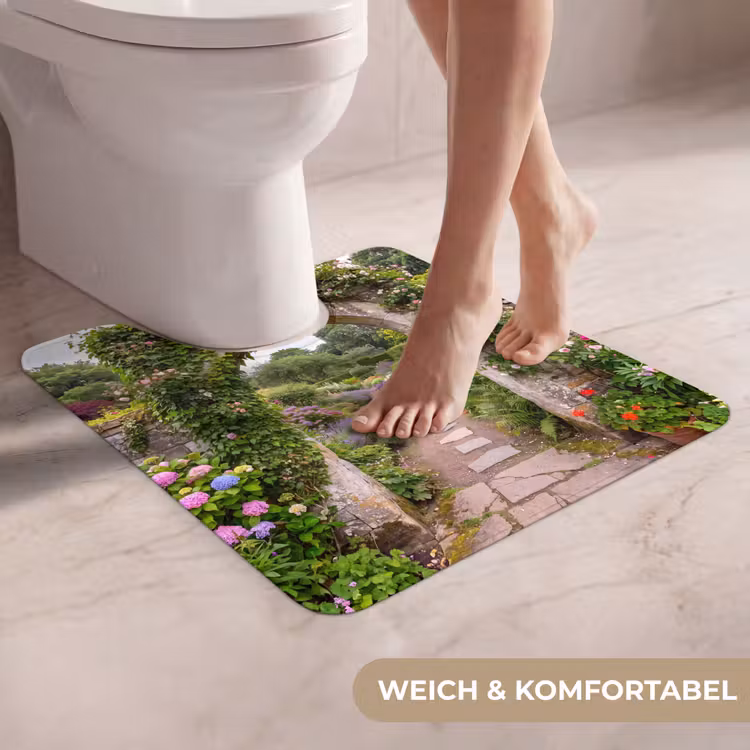WC Vorleger - Garten – Blumen – Weg — 5