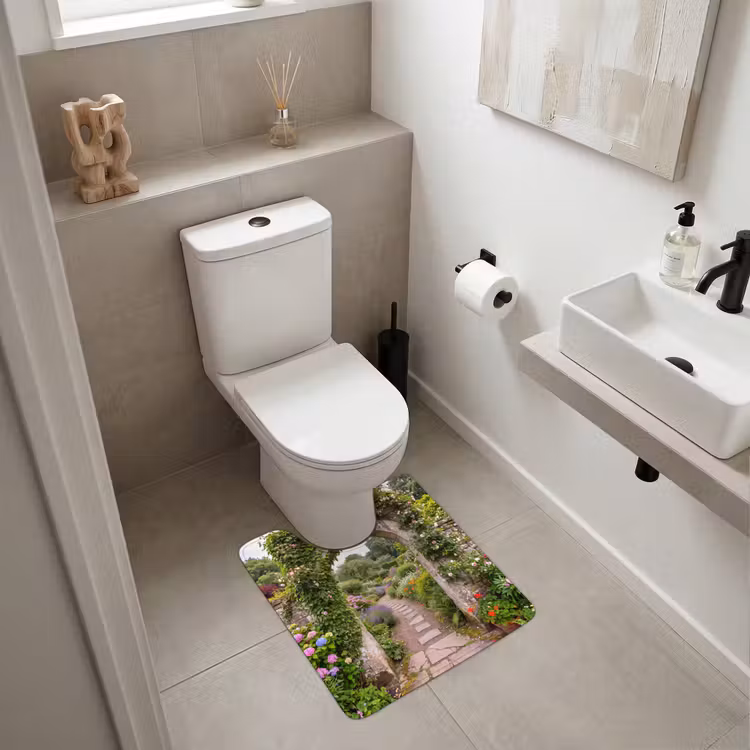 WC Vorleger - Garten – Blumen – Weg — 6