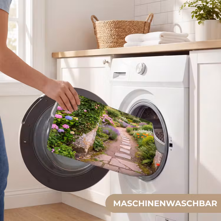 WC Vorleger - Garten – Blumen – Weg — 7