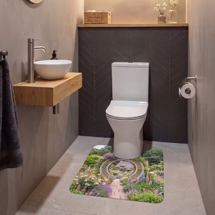 WC Vorleger - Garten – Bogen – Blumen — 2