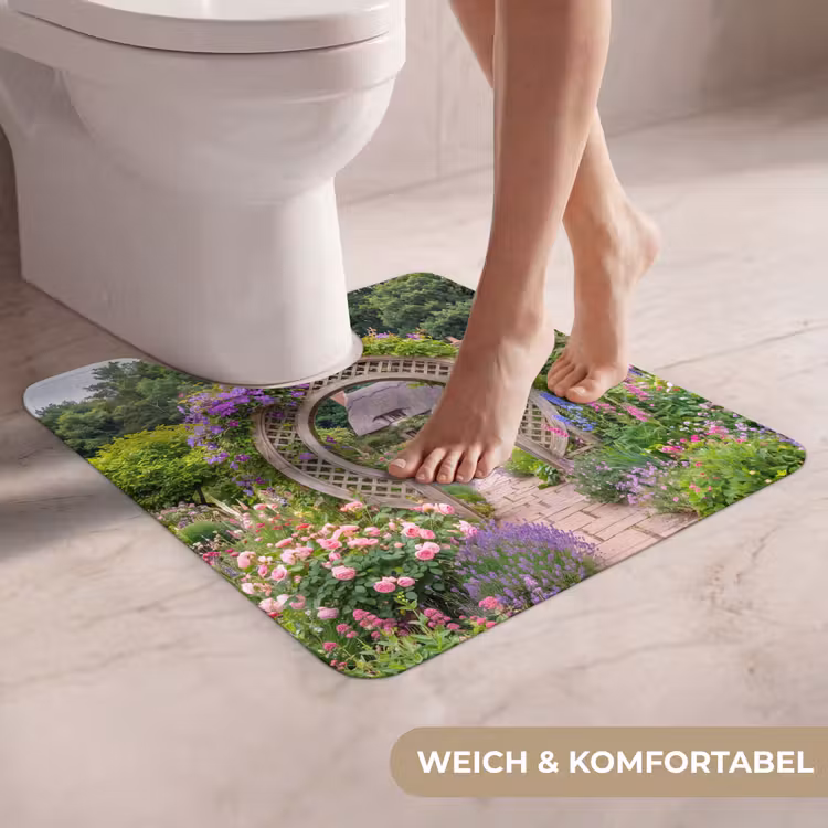 WC Vorleger - Garten – Bogen – Blumen — 5