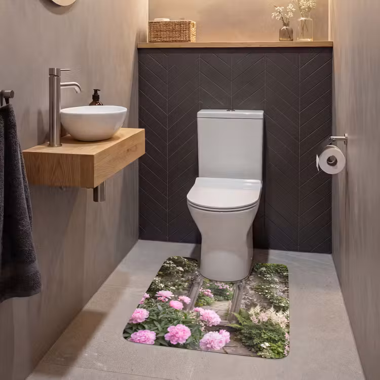 WC Vorleger - Spiegel – Garten – Blumen — 2