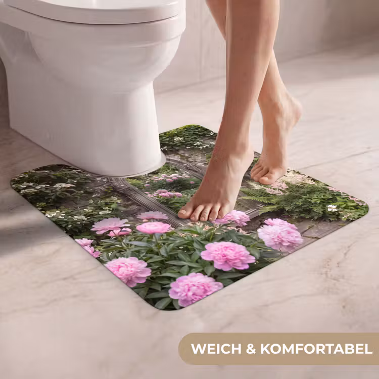 WC Vorleger - Spiegel – Garten – Blumen — 5