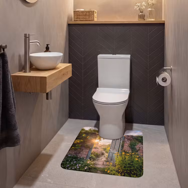 WC Vorleger - Tür – Garten – Natur — 2