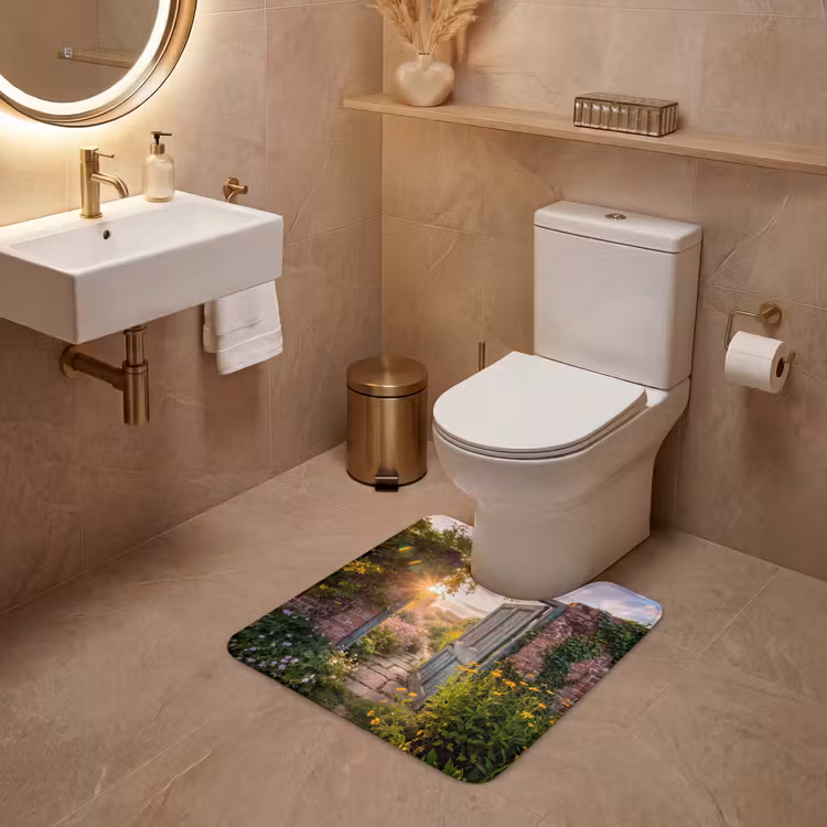 WC Vorleger - Tür – Garten – Natur — 4